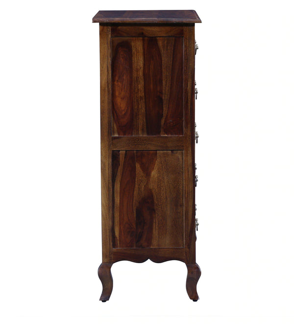 Classic Sheesham Wood Chest Of Drawers In Provincial Teak Finish