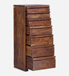 Sheesham Wood Chest of 6 Drawers In Provincial Teak Finish