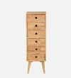 Modern Solid Wood Chest Of Drawers In Natural Finish