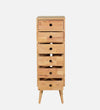 Modern Solid Wood Chest Of Drawers In Natural Finish