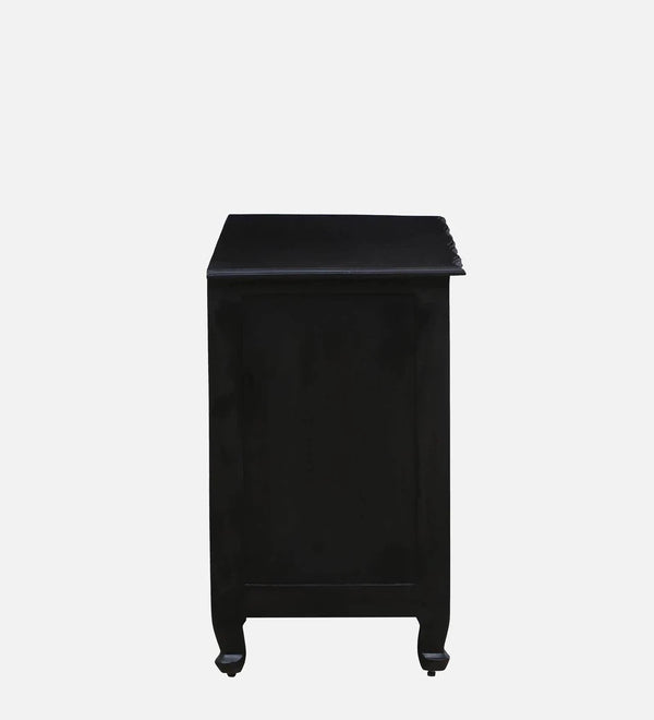 Modern Solid Wood Chest Of Drawers In Dark Walnut