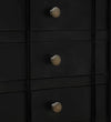 Modern Solid Wood Chest Of Drawers In Dark Walnut