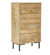 Modern Solid Wood Chest Of Drawers In Natural Finish