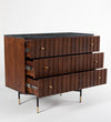 Modern Solid Wood Chest of Drawer in Autumn Brown Finish