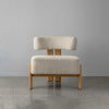 Antalya Modern Solid Wood Boucle Upholstered 1 Seater Sofa Chair