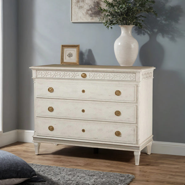 Clara Wooden Chest Of 4 Drawer And Dresser