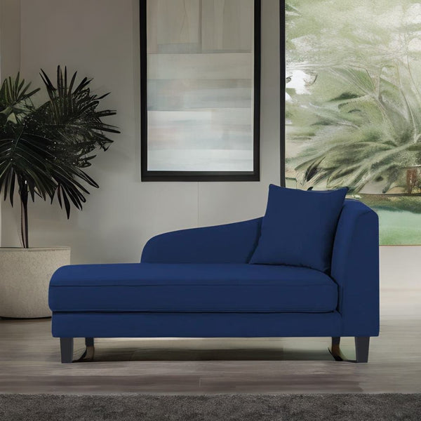Modern Fabric Chaise Lounger in Royal Blue Colour