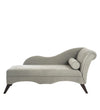 Modern Fabric Chaise Lounger in Grey Colour