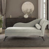 Modern Fabric Chaise Lounger in Grey Colour