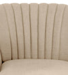 Modern Fabric Lounger in Beige Colour Finish