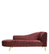 Modern Chaise Lounges in Wine Red Colour