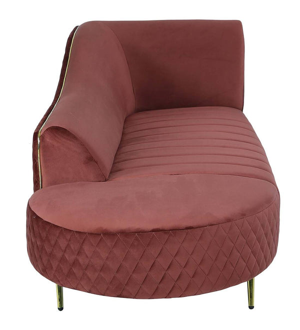 Modern Chaise Lounges in Wine Red Colour
