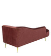 Modern Chaise Lounges in Wine Red Colour