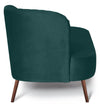 Modern Velvet Chaise Lounger in Green Colour