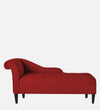 ModernFabric Chaise Lounger in Blood Maroon Colour