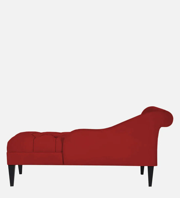 ModernFabric Chaise Lounger in Blood Maroon Colour