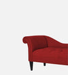 ModernFabric Chaise Lounger in Blood Maroon Colour