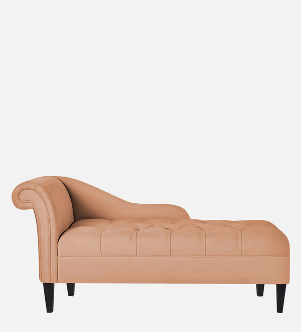 Modern Fabric Chaise Lounger in Cosmic Beige Colour