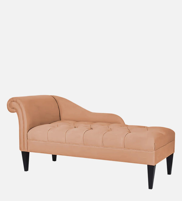 Modern Fabric Chaise Lounger in Cosmic Beige Colour