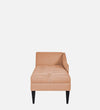Modern Fabric Chaise Lounger in Cosmic Beige Colour