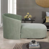 Modern Velvet Chaise Lounger in Teal Green Colour