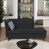 Modern Chaise Lounger in Charcoal Grey Colour