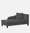 Modern Fabric Chaise Lounger in Charcoal Grey Colour
