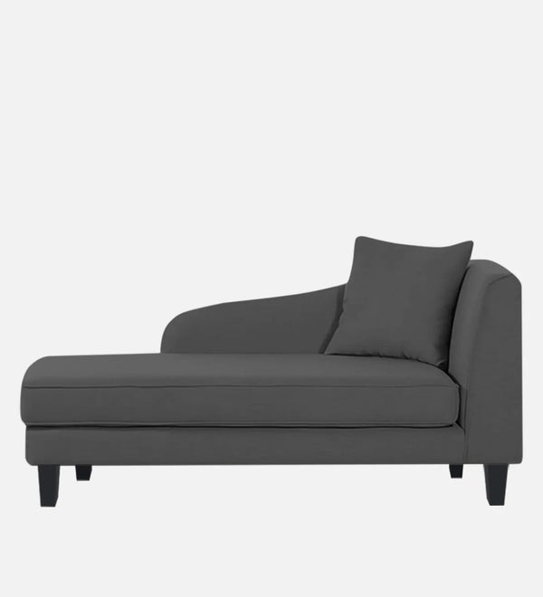 Modern Fabric Chaise Lounger in Charcoal Grey Colour