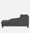 Modern Fabric Chaise Lounger in Charcoal Grey Colour