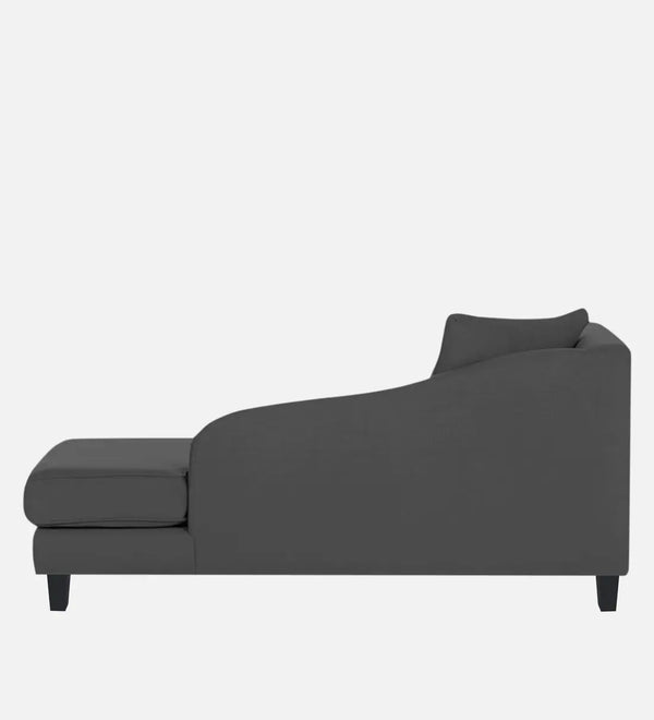 Modern Fabric Chaise Lounger in Charcoal Grey Colour