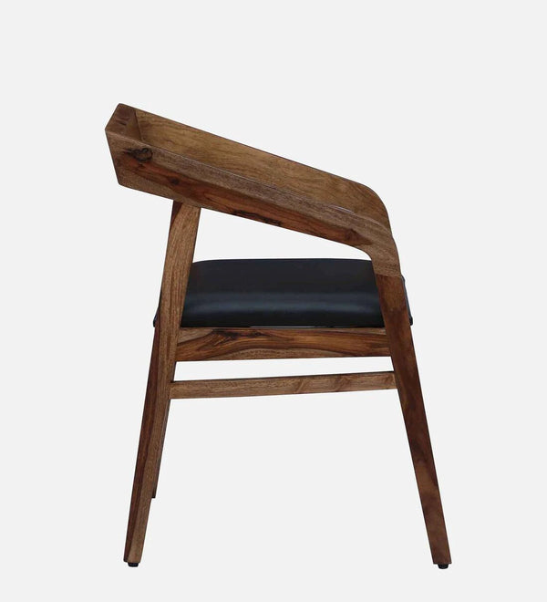 Classic Sheesham Wood Arm Chair In Rustic Finish