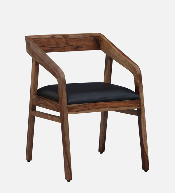 Classic Sheesham Wood Arm Chair In Rustic Finish