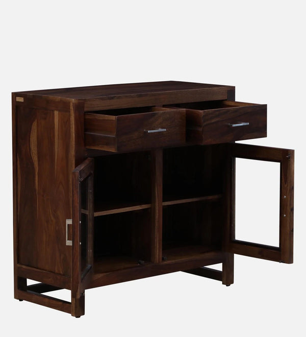 Wooden Crockery Unit In Provincial Teak Finish