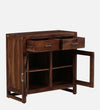 Classic Sheesham Wood Crockery Unit In Rustic Teak Finish