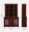 Classic Sheesham Wood Hutch Crockery Unit In Honey Oak Finish