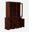 Classic Sheesham Wood Hutch Crockery Unit In Honey Oak Finish