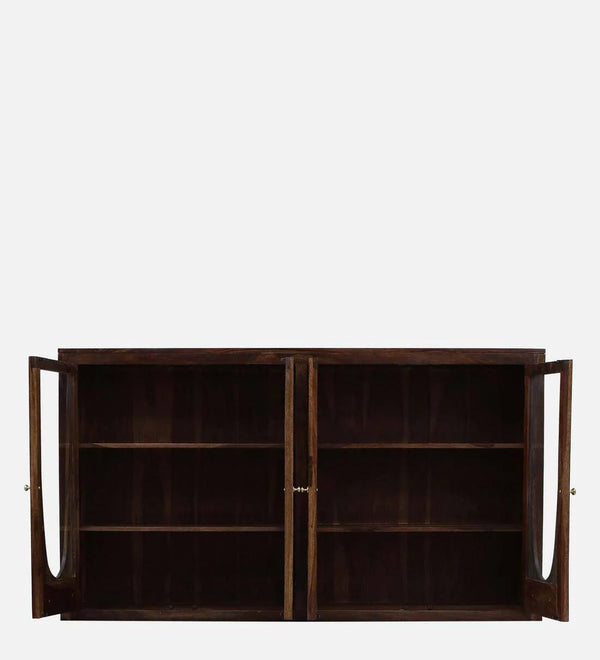 ClassicSheesham Wood Crockery Unit In Provincial Teak Finish