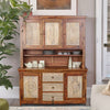 Classic Sheesham Wood Crockery Unit in Dual Tone Finish