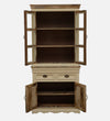 Modern Solid Wood Crockery Unit In Tulip Finish