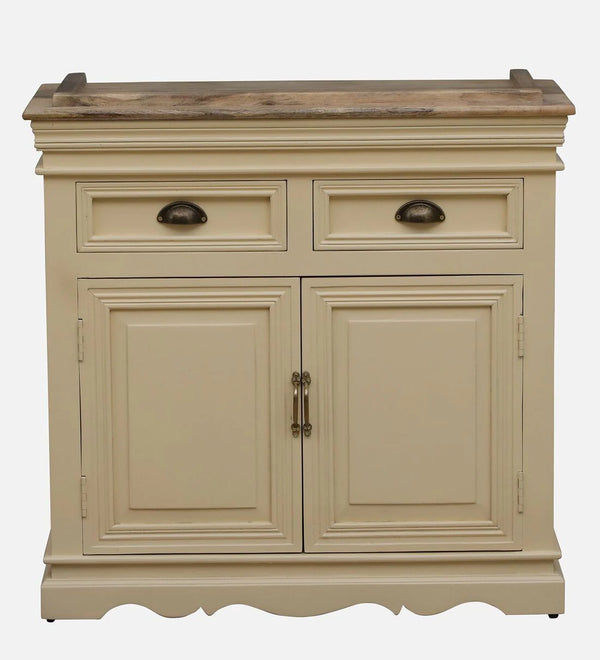 Modern Solid Wood Crockery Unit In Tulip Finish