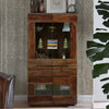 Classic Sheesham Wood Crockery Unit in Sheesham Stone Finish