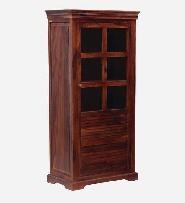 Classic Sheesham Wood Crockery Unit in Honey Oak Finish