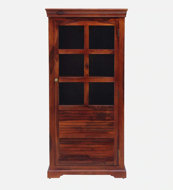 Classic Sheesham Wood Crockery Unit in Honey Oak Finish