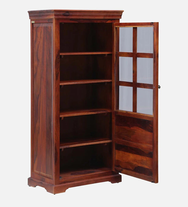 Classic Sheesham Wood Crockery Unit in Honey Oak Finish