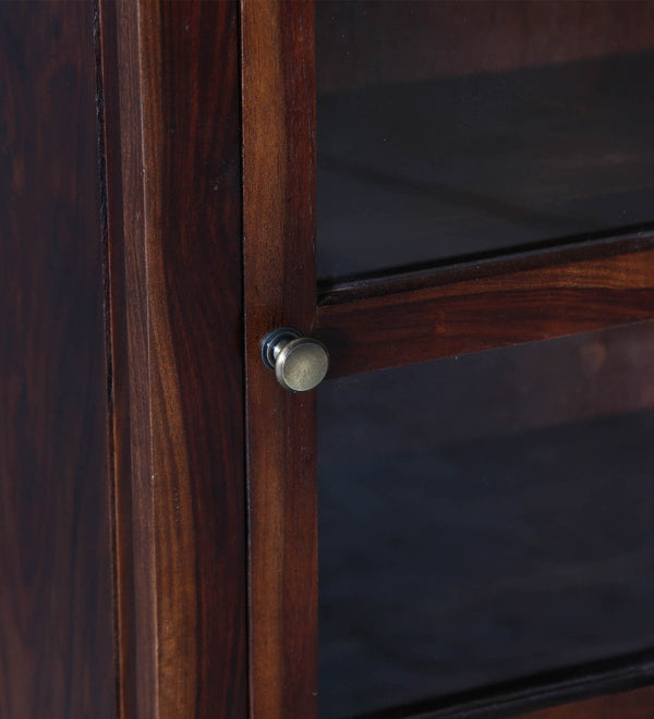 Classic Sheesham Wood Crockery Unit in Provincial Teak Finish