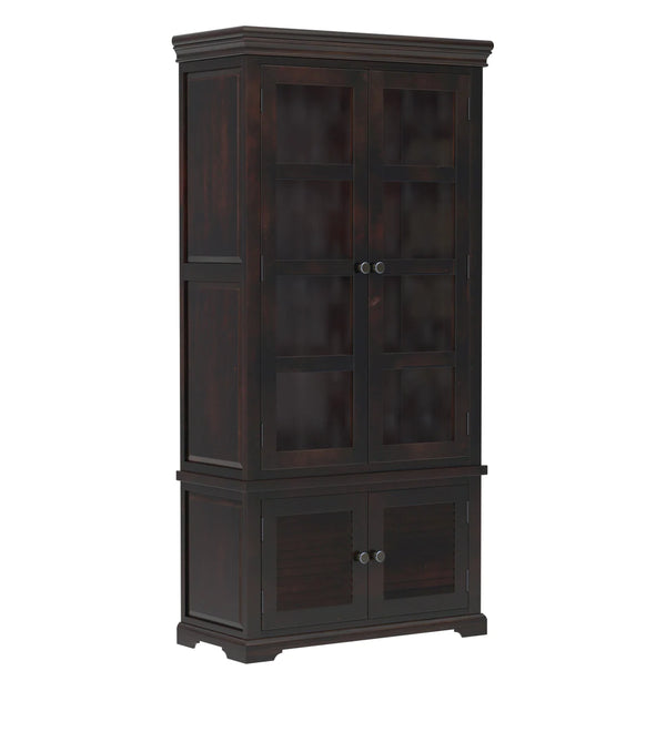 Classic Sheesham Wood Crockery Unit in Warm Chestnut Finish