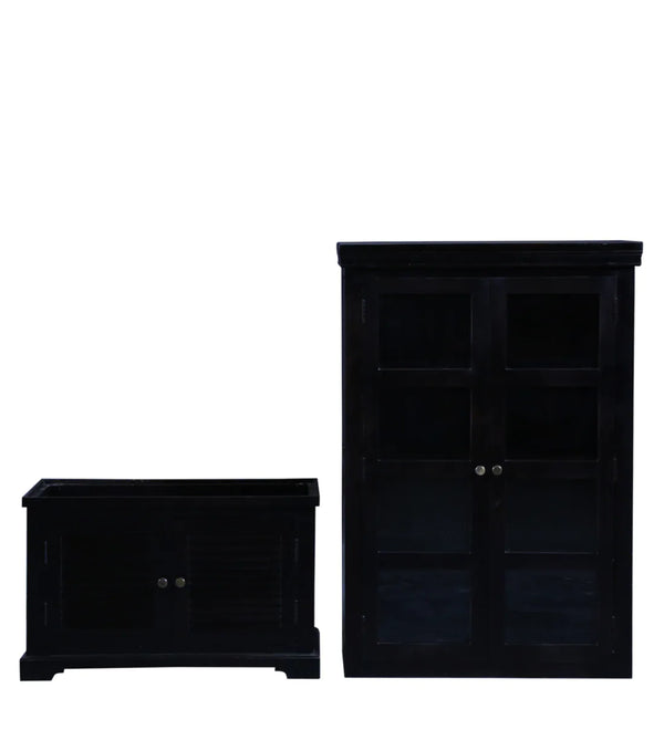 Classic Sheesham Wood Crockery Unit in Warm Chestnut Finish