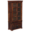 Crockery Showcase Unit in Provincial Teak Finish