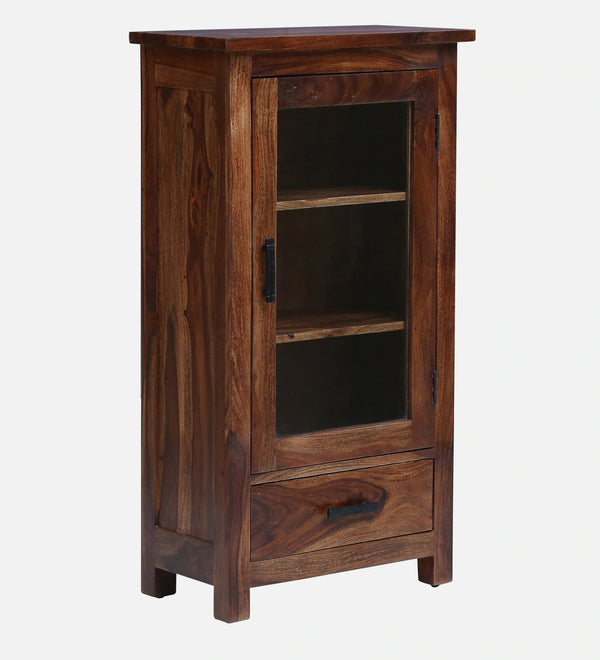 Classic Sheesham Wood Crockery Unit in Rustic Teak Finish