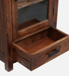 Classic Sheesham Wood Crockery Unit in Rustic Teak Finish